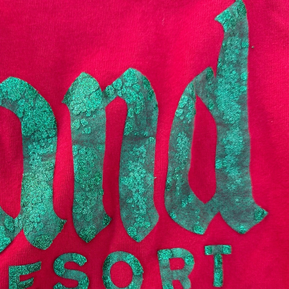 Disneyland Resort Christmas Holiday Red Spirit Jersey 2020 size large preloved - Picture 4 of 6